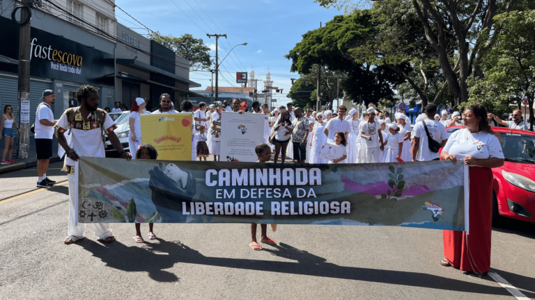 Guilherme Cortez (PSOL) participa de ato contra intolerância religiosa