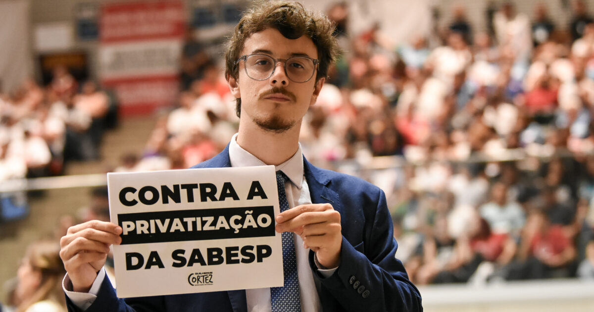 Guilherme Cortez pretende suspender audiências públicas sobre privatização da Sabesp