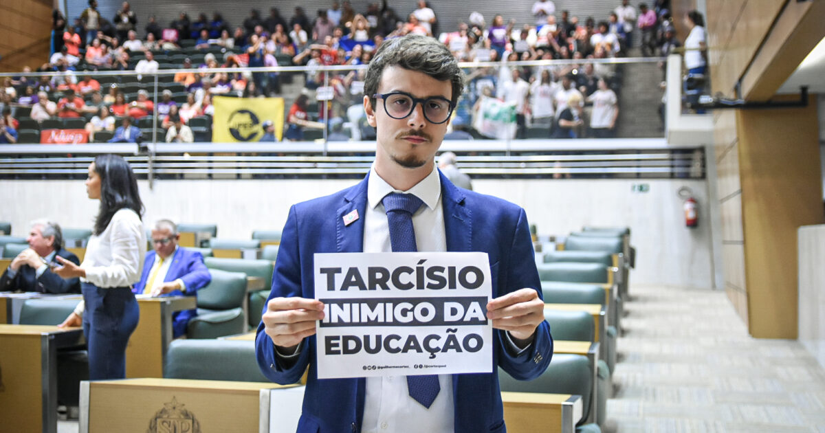 Guilherme Cortez vota contra reduzir investimento na Educação de SP